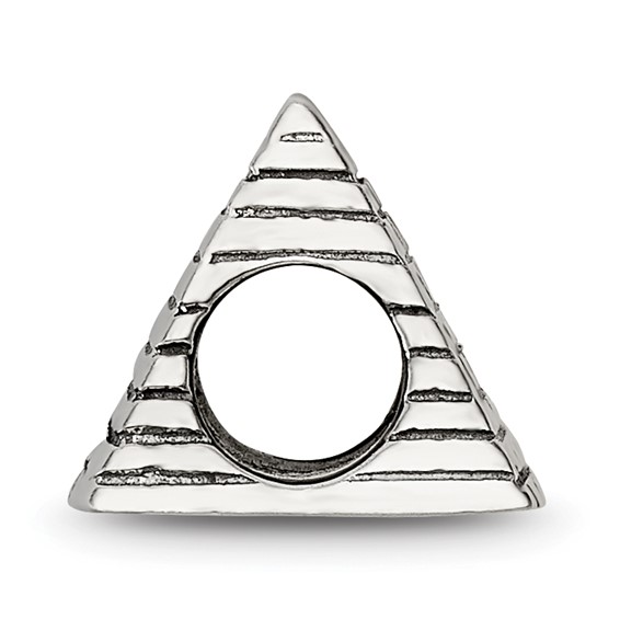 Sterling Silver Reflections Pyramid Bead