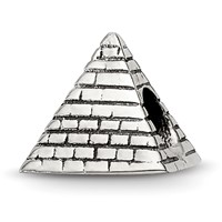 Sterling Silver Reflections Pyramid Bead view 1