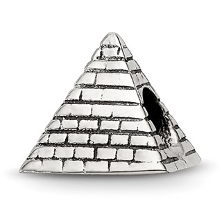 Sterling Silver Reflections Pyramid Bead