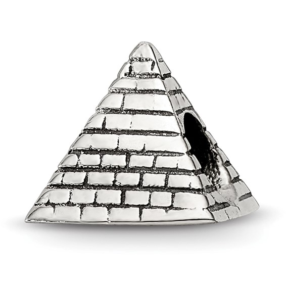 Sterling Silver Reflections Pyramid Bead