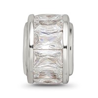 Sterling Silver Reflections Clear CZ Bead view 5