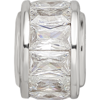 Sterling Silver Reflections Clear CZ Bead view 3