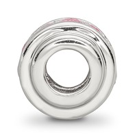 Sterling Silver Reflections Pink CZ Bead view 2