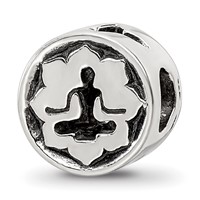 Sterling Silver Reflections Yoga Lotus Bead view 1
