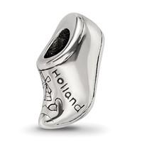 Sterling Silver Reflections Holland Shoe Bead view 1