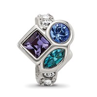 Sterling Silver Reflections Crystals Bead view 5
