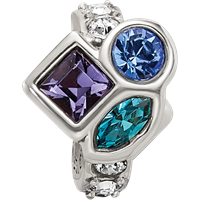 Sterling Silver Reflections Crystals Bead view 3