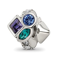 Sterling Silver Reflections Crystals Bead view 1