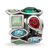 Sterling Silver Reflections Crystals Bead view 5