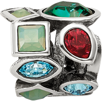 Sterling Silver Reflections Crystals Bead view 3