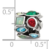 Sterling Silver Reflections Crystals Bead view 4