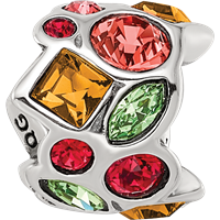 Sterling Silver Reflections Crystal Bead view 3