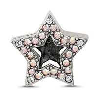 Sterling Silver Reflections Crystal Star Bead view 3