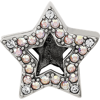 Sterling Silver Reflections Crystal Star Bead view 4