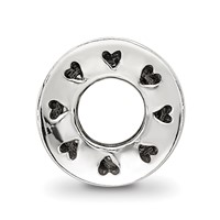 Sterling Silver Reflections Crystal Love Bead view 2
