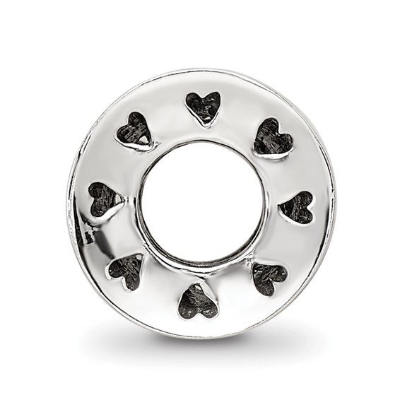 Sterling Silver Reflections Crystal Love Bead