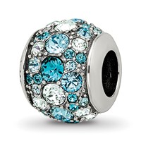 Sterling Silver Reflections Crystal Seaside Bead view 1