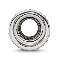 Sterling Silver Reflections Crystals Nouveau Spinner Bead view 2