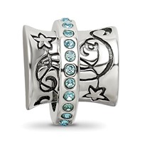 Sterling Silver Reflections Crystals Nouveau Spinner Bead view 5