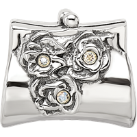 Sterling Silver Reflections Crystals Clutch Bead view 3