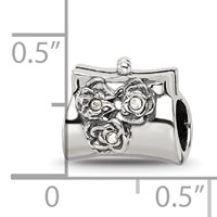Sterling Silver Reflections Crystals Clutch Bead view 4