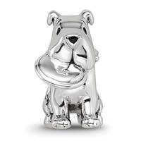 Sterling Silver Reflections Dog with Flying Disc Bead view 3