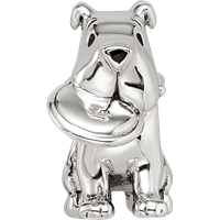 Sterling Silver Reflections Dog with Flying Disc Bead view 4