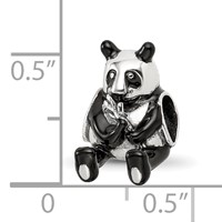 Sterling Silver Reflections Black Enamel Mama Panda Bead view 4