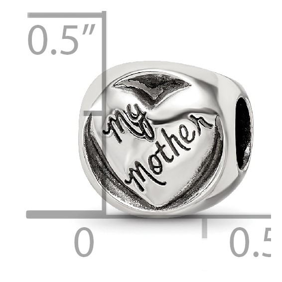 Sterling Silver Reflections My Mother My Friend Trilogy Bead