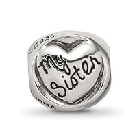 Sterling Silver Reflections My Sister My Friend Trilogy Bead view 3
