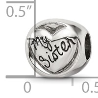 Sterling Silver Reflections My Sister My Friend Trilogy Bead view 5