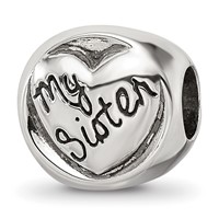 Sterling Silver Reflections My Sister My Friend Trilogy Bead view 1