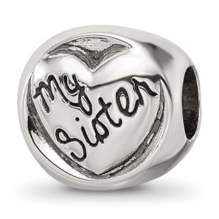 Sterling Silver Reflections My Sister My Friend Trilogy Bead