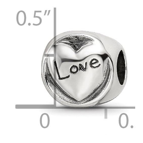 Sterling Silver Reflections Faith Hope Love Trilogy Bead