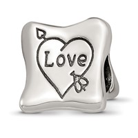 Sterling Silver Reflections Love Marriage Family Trilogy Bead view 1