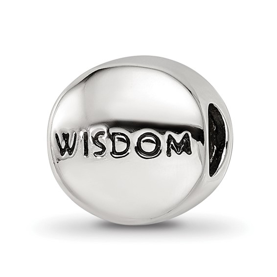 Sterling Silver Reflections Sep Blue Crystal Wisdom Heart Bead