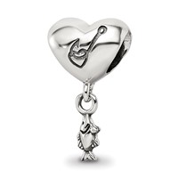Sterling Silver Reflections Gone Fishin Dangle Bead view 4