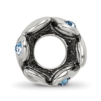 Sterling Silver Reflections Crystal Endless Hearts Bead view 2