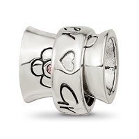 Sterling Silver Reflections Crystals Spinner Grandmother Bead view 5
