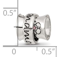 Sterling Silver Reflections Crystals Spinner Grandmother Bead view 3