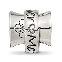 Sterling Silver Reflections Crystals Mother Spinner Bead view 5