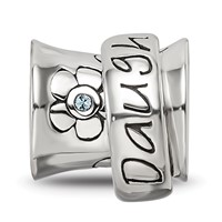 Sterling Silver Reflections Crystals Spinner Daughter Bead view 4