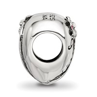 Sterling Silver Reflections Crystals Mother's Heart Bead view 2