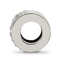 Sterling Silver Reflections Crystals Faith Cross Bead view 2
