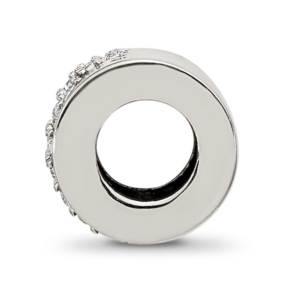 Sterling Silver Reflections Crystals Faith Cross Bead