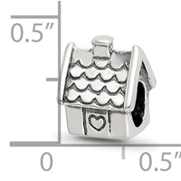 Sterling Silver Reflections House Bead view 4