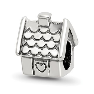 Sterling Silver Reflections House Bead
