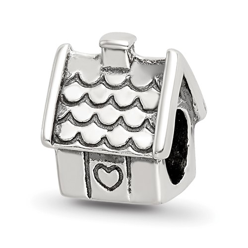 Sterling Silver Reflections House Bead