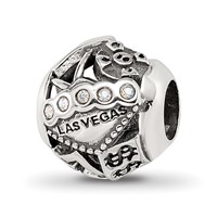 Sterling Silver Reflections Crystals Las Vegas Collage Bead view 1