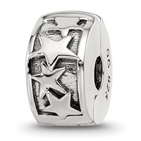 Sterling Silver Reflections Shooting Stars Clip Bead view 1